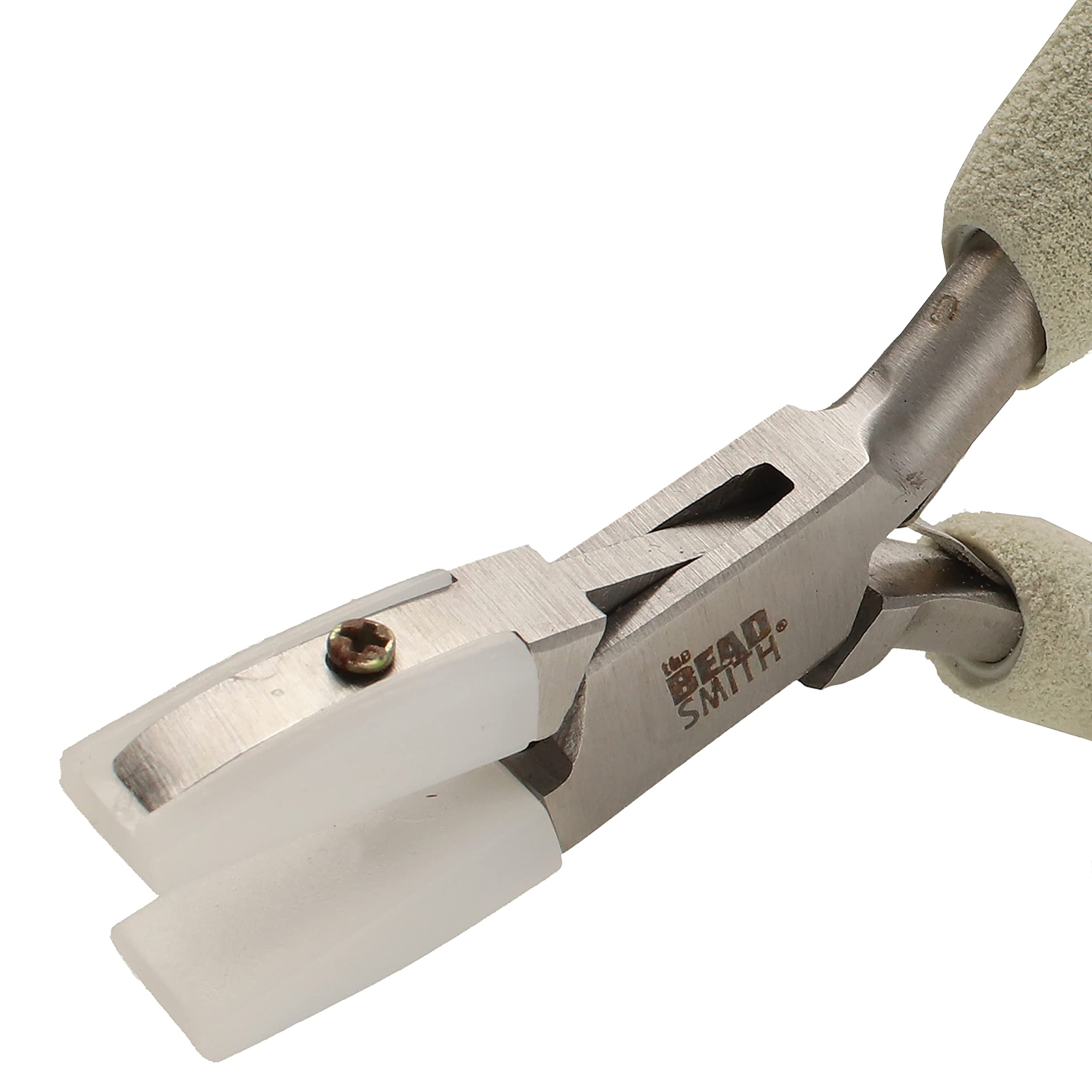 The Beadsmith Flat Nylon Jaw Pliers, 5.5 inches (139mm), Comfort Grip Handle with Double Leaf Springs — image 1