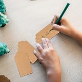 G2PLUS Kraft Paper Gift Tags 100 Pcs Large 5x10cm Brown Blank Tags view 5
