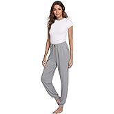 GYS Women's Pajama Pants - Viscose Made from Bamboo, Joggers Pants with Pockets Comfy Lounge Sleep Pants Pj Bottoms
