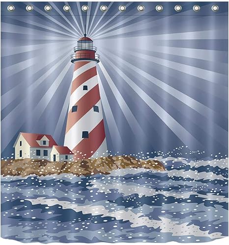 JHTRSJYTJ Zuckerstange-Leuchtturm HD Gedruckter wasserdichter