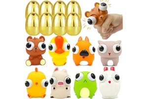 8 Pack Jumbo Easter Eggs with Eye-Pop Fidget Toys, Easter Basket Stuffers, Surprise Golden Large Egg Hunt Filling Treats Part