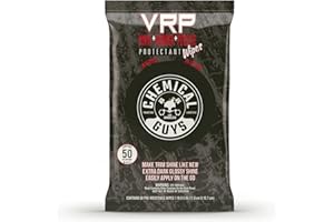 Chemical Guys PMWTVD10750 VRP Shine and Protectant Wipes Mega 50 Pack, For Vinyl, Rubber and Plastic Non-Greasy Dry-to-the-Touch Long Lasting Super Shine Dressing for Tires, Trim and More, (50 Ct)