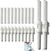 Slide Spring Bolt for Eze Breeze 4 Track Windows, 12 Pack | White Nylon Sliders, Secure Locking, Vertical Slider Hardware, Gate Latch Replacement Parts, Smooth Operation, DIY Set