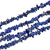 35 Inches 3-5mm Natural Lapis Lazuli Chips Gemstone Free Form Tumbled Semi precious Irregular Strand Drilled Stone Beads for Jewelry Making