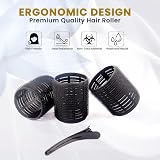 MIRZIAN Heatless Self Grip Hair Rollers for Long Hair with Duckbill Clips 12pc view 5