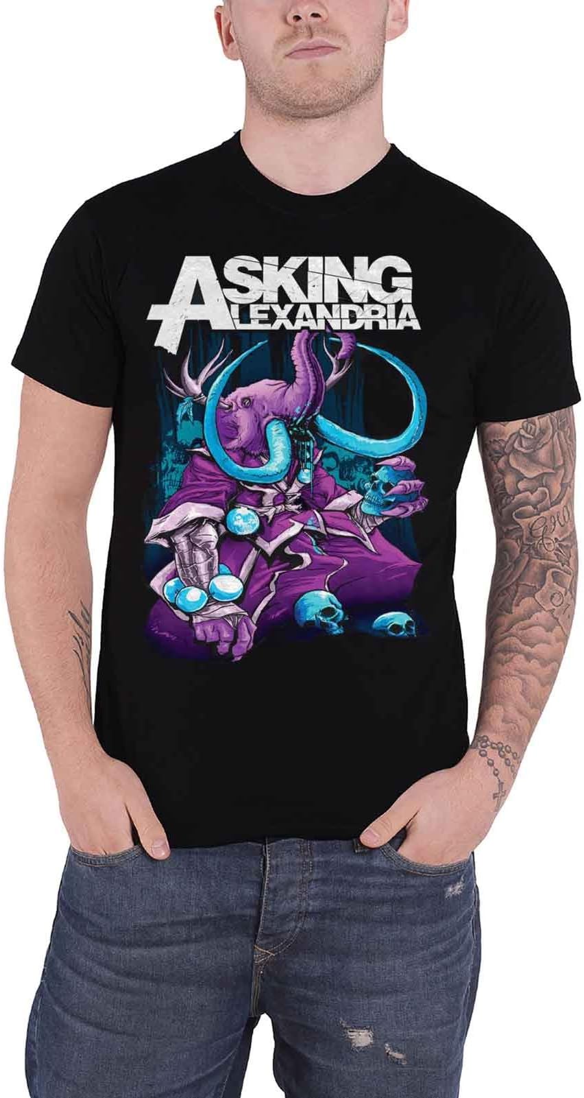 Asking AlexandriaT Shirt Devour Band Logo Official Mens Black