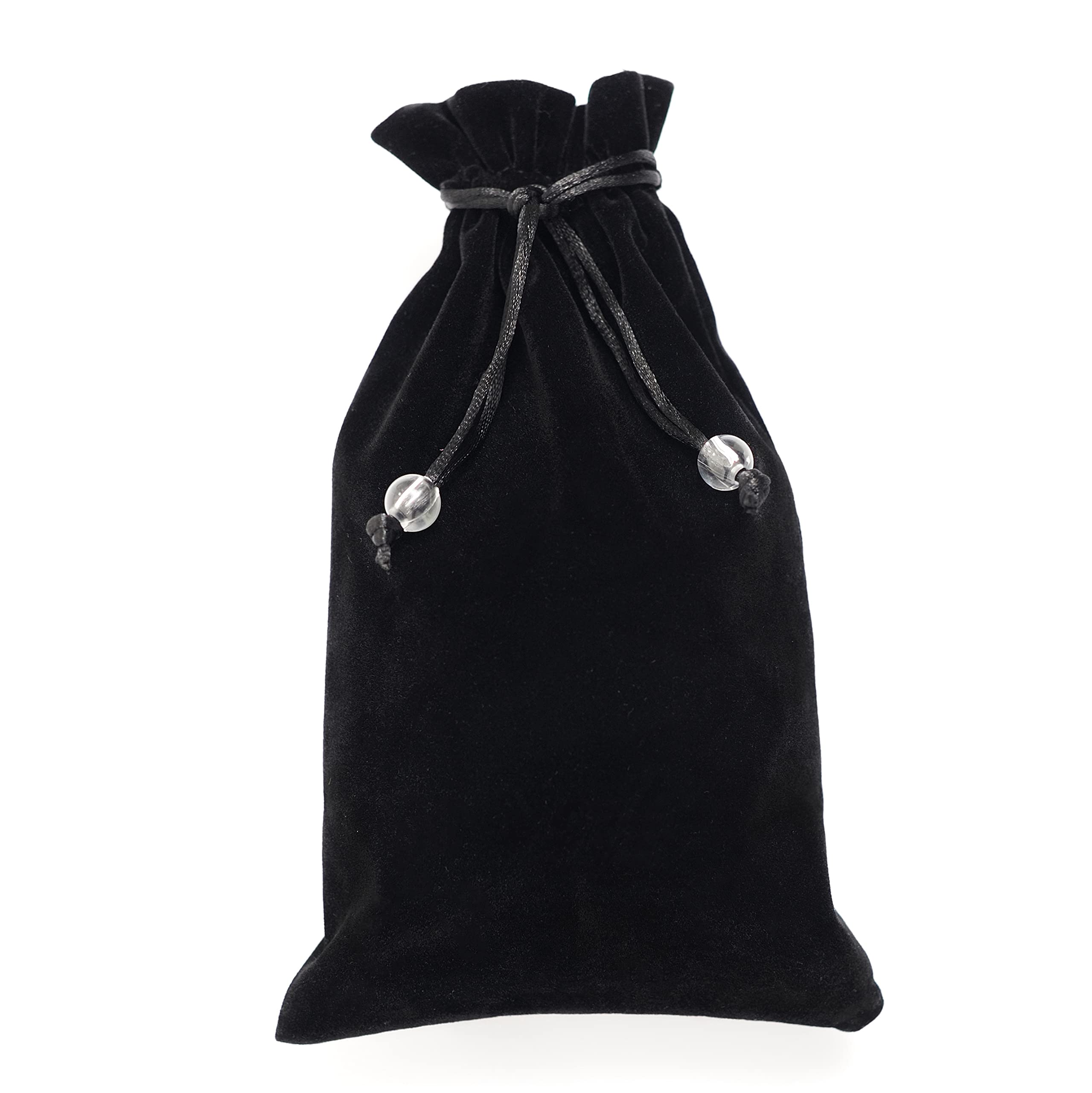 Photo 1 of EFENDIZ Velvet Drawstring Pouch, 5.5x9 Inches, Black Cloth, Small Gift Bag, Jewelry Pouch 1pcs