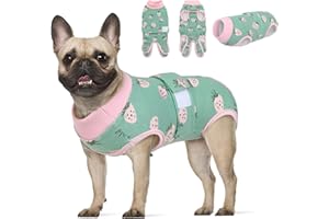 KOESON Dog Recovery Suit After Surgery, Soft Dog Spay Recovery Suit Female, Anti Licking Abdominal Dog Surgery Suit Pet Surgi