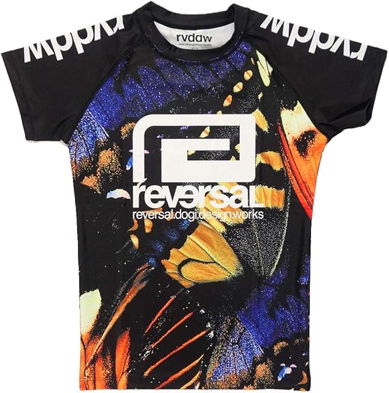Amazon Reversal リバーサル ラッシュガード 半袖 バタフライ Butterfly Rash Guard S フィットネス トレーニング メンズ 通販