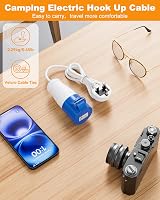 ROOTOMA Camping Electric Hook Up Cable 16Amp to 13Amp Adapter 1M 230V UK Plug view 6