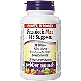 Webber Naturals Probiotic Max IBS Support, 30 Billion Active Cells, 5 Probiotic Strains, 45 Capsules, Helps Reduce Symptoms o