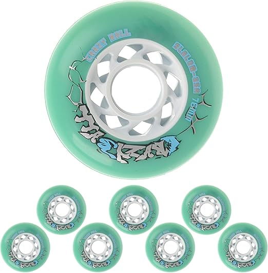 8 Pcs 85A Inline Skate Wheels Indoor Hockey Skates Replacement Wheels