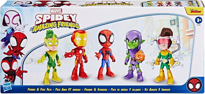 Spidey and His Amazing Friends Hasbro Marvel- Variété N Foes PK, F94865L1