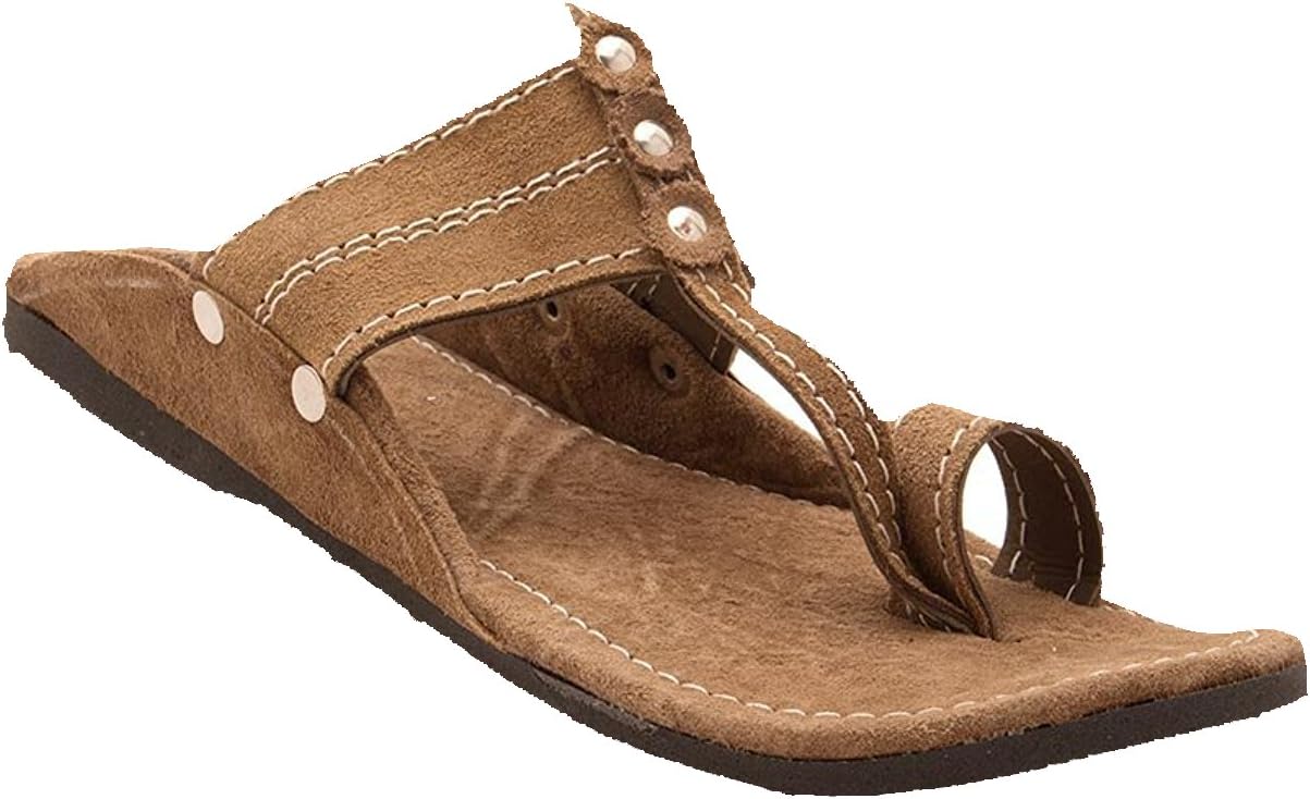 PM Traders Stylish Kolhapuri Design Men's Leather Ethnic Slipper