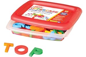 Educational Insights Multicolored Uppercase AlphaMagnets , Set of 42 Uppercase Letters: Perfect for Homeschool & Classroom, Ages 3+