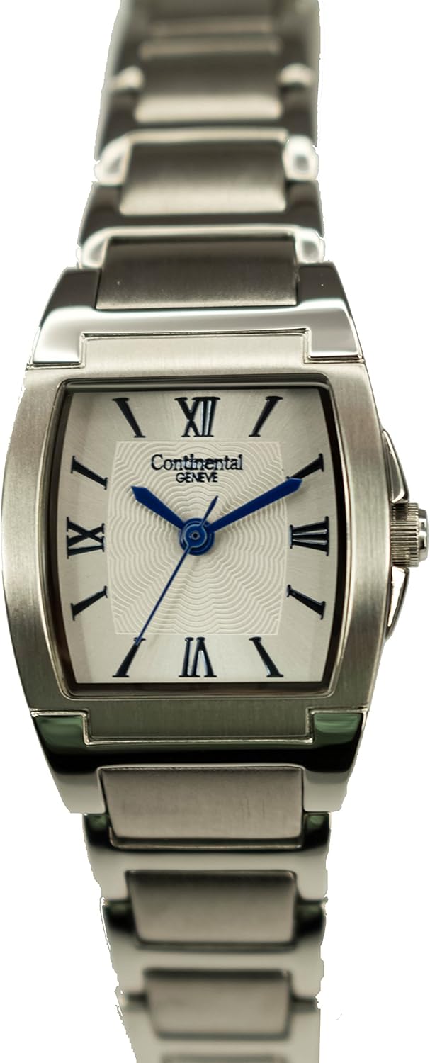 Continental Geneve"Classique" Ladies Stainless Steel Watch w/Blue