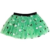 Gone For a Run Shamrock Running Tutu Skirt for Women | Adult Tutus | Lightweight | Green St Patricks Day Running Costume