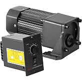 JIAWANSHUN 250W AC Gear Motor 0-270RPM Variable Speed with Bracket | High Torque, 5K Gear Ratio, Gearbox Included, for Robotics/Auto/Production Lines