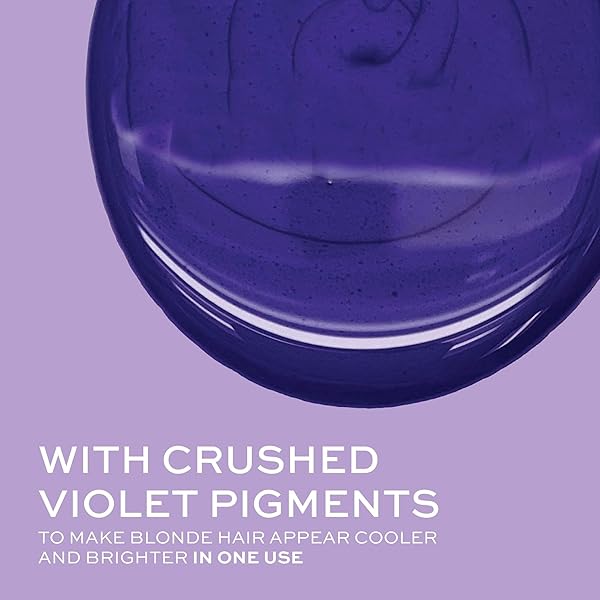 JOHN FRIEDA 8.3 OUNCE SHAMPOO FOR BLONDE HAIR, VIOLET CRUSH PURPLE SHAMPOO, NEUTRALIZES BRASSY YELLOW TONES, BLONDE TONER FOR BLEACHED, PLATINUM