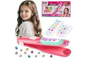 Yoloflix Hair Gem Stamper Kit, Bling Hair Jewels for Girls Toys, Hair Styling Tool with Reusable Shining Diamonds, Birthday Gifts Toys for Girls