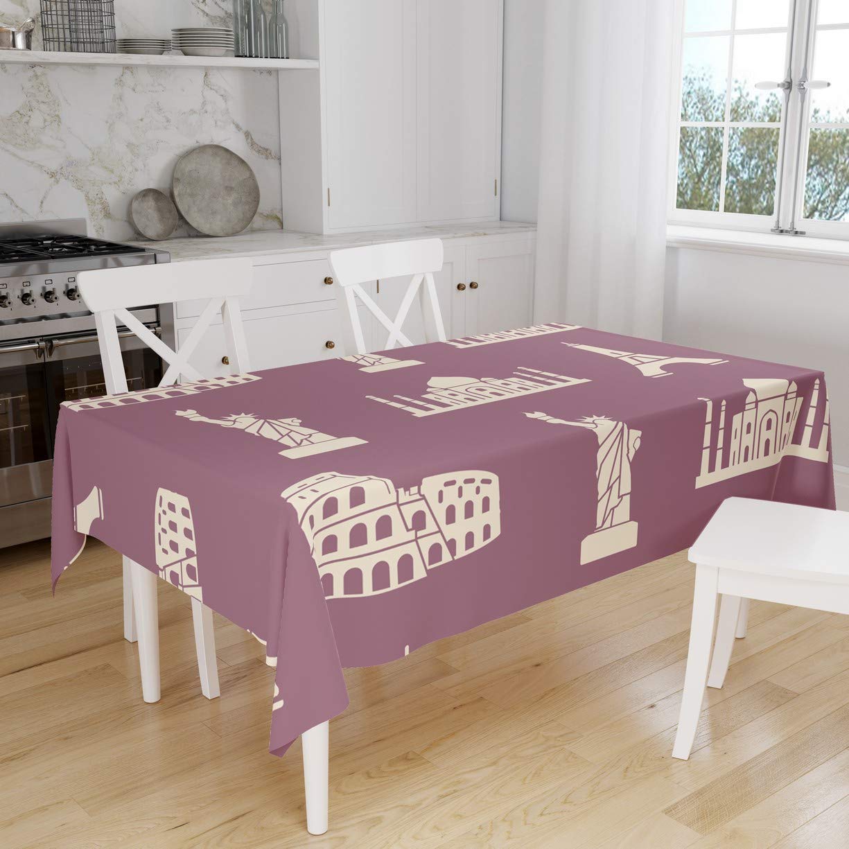 Bonamaison Kitchen Decoration, Tablecloth, 140cm x 160cm - Designed and Manufactured in Turkey