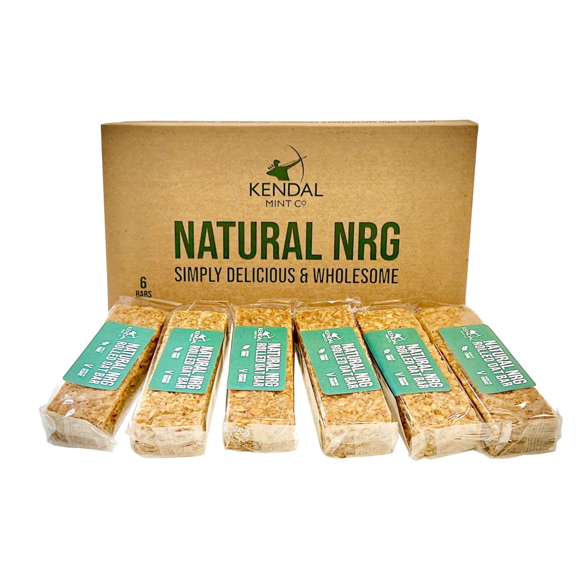 Natural Superfood Energy Bar | Honey, Oats, Dried Fruits, Choc Chunks & Superseeds | 6g Protein | Made Fresh (6 x 70g, Rolled Oats)