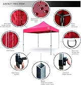 Gorilla Gazebo 3x3m Pop Up Waterproof Heavy Duty with Leg Weights Bag view 3