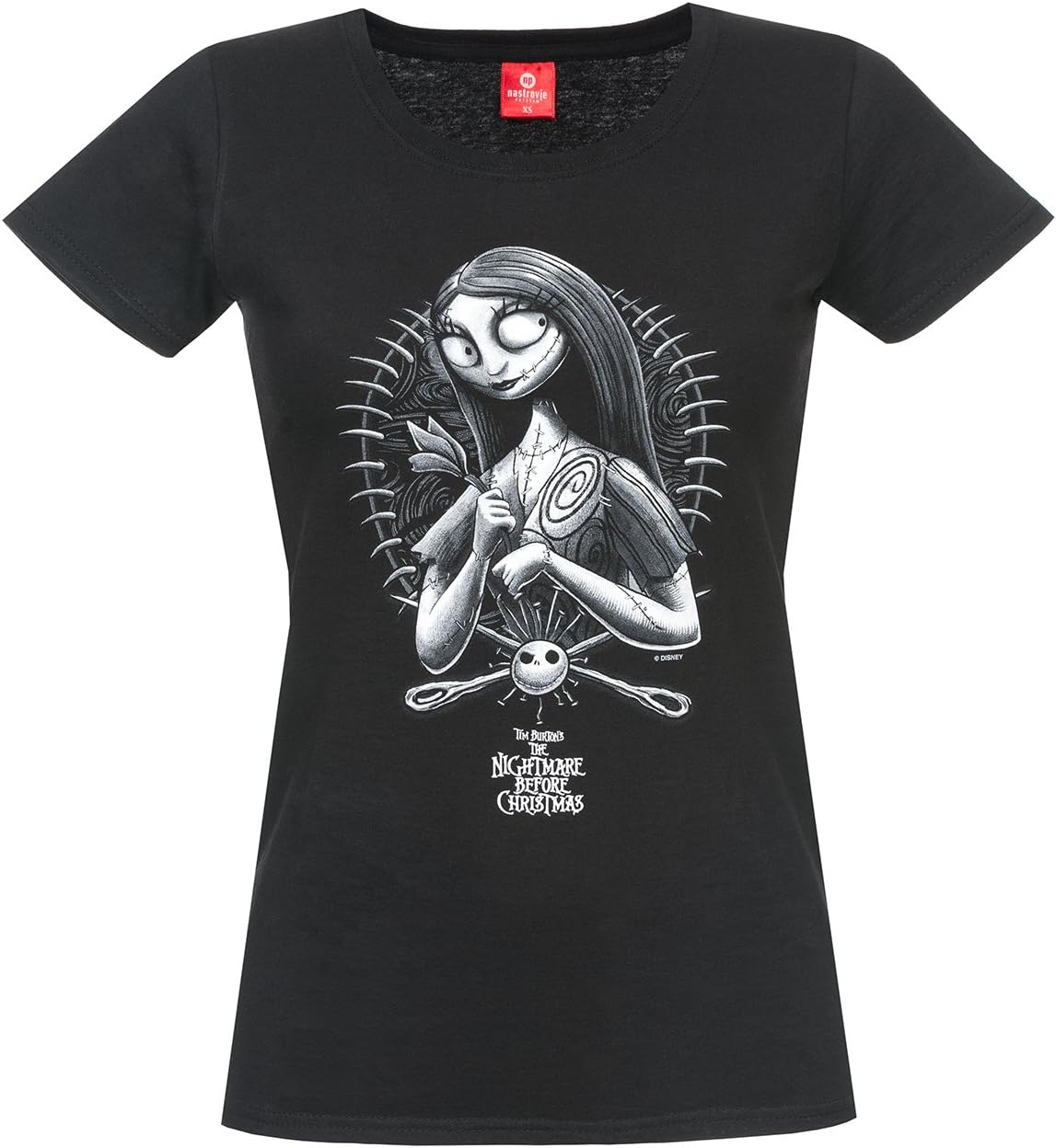The Nightmare Before Christmas Sally Women T-Shirt Black, Regular