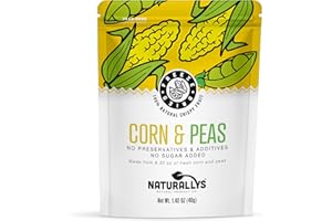 NATURALLYS Freeze-Dried Fruit, 100% All Natural Crispy Fruits, No Sugar Added, Non GDO, Kosher, Dehydrated Fruit, Bare and Variety Snacks Packs (Corn & Peas)