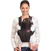 Infantino Swift Classic Carrier with Pocket, 2-Ways to Carry Carrier with Wonder Bib & Essentials Storage Front Pocket for Ba