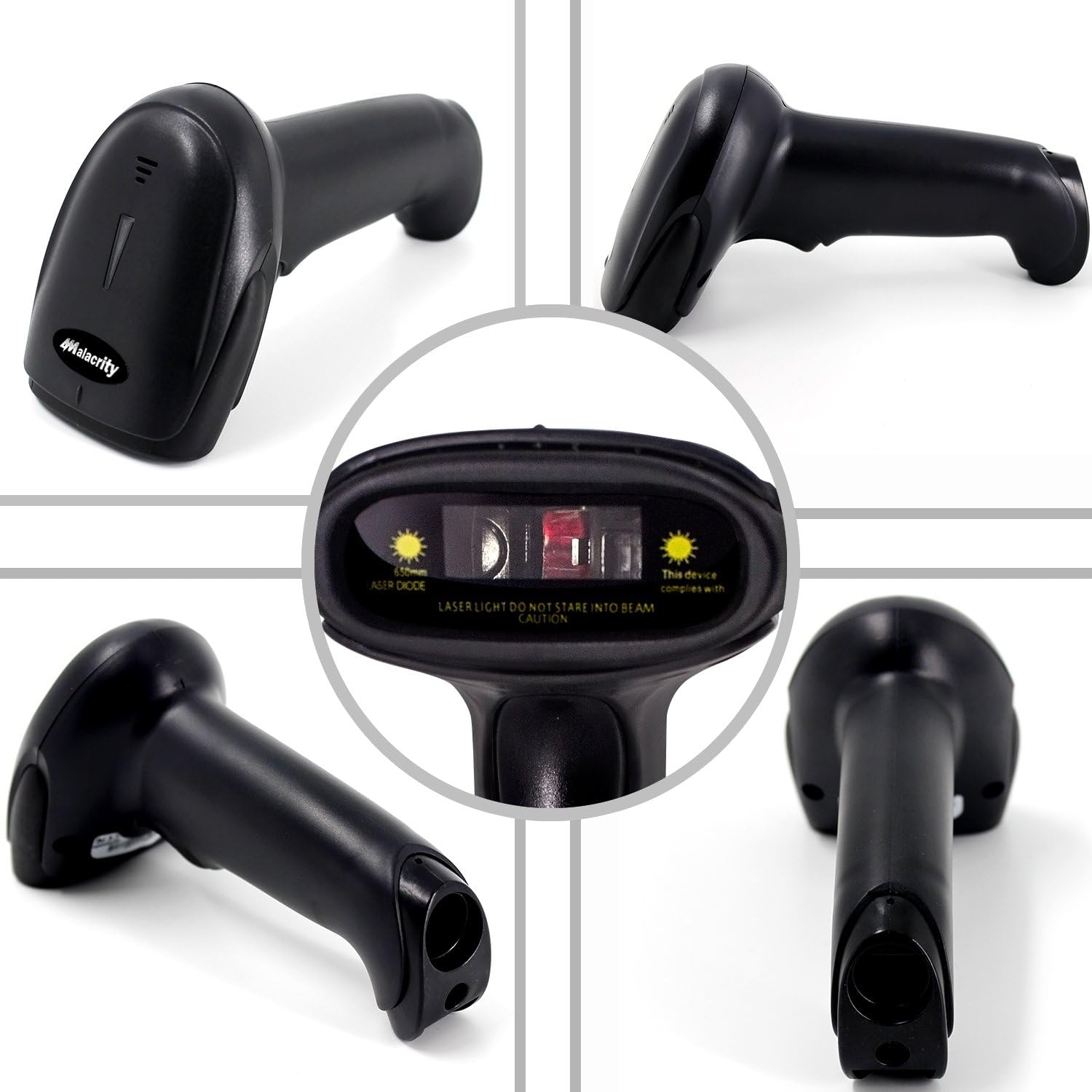 Barcode Reader Scanner,Alacrity Laser Wired USB Handheld Barcode Reader ...