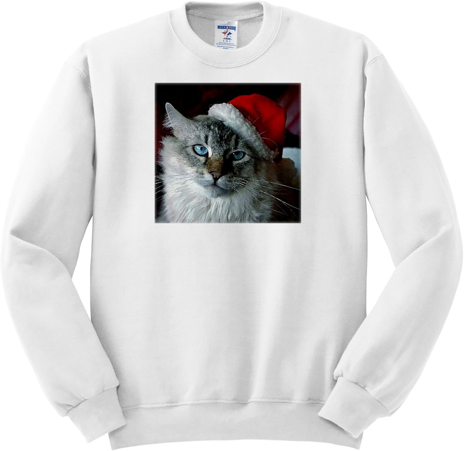 Christmas Cat Adult SweatShirt 3XL Amazon.ca Clothing & Accessories