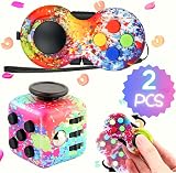 Steemjoey 2-in-1 Fidget Set Pad Cube Sensory Toys Stress Relief ADD ADHD Autism view 2