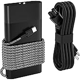 GreBed New Slim 65W USB C Laptop Charger,Compatible with HP Spectre X360, Envy X360,Elitebook,Chromebook,Elite x2,Zbook,ProBook Omnibook Travel Type C AC Adapter Power Cord Supply