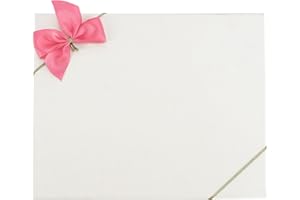 AIMUDI Stretch Loops with Pre Tied Satin Bows 10", Coral Elastic Gift Bows Stretch Bows for Gift Wrapping Stretch Cord with Bow Elastic Ribbon for Gift Boxes Party Favors (24 Pack)