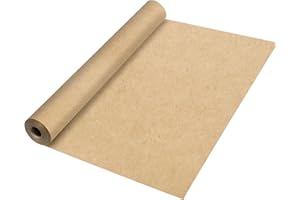 KEOHOLI 4 x 100 Ft Biodegradable Paper Weed Blocker Grass Barrier Landscape Paper Heavy Duty Biodegradable Paper Fabric for Garden Bed Grass Block (4x100 Ft)
