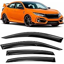 2016-2021 Tape-On Rain Guards for Honda Civic Hatchback Side