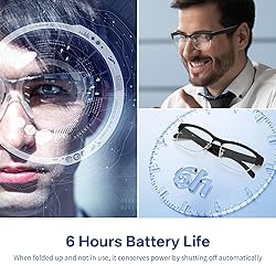GenXenon Bluetooth Audio Smart Glasses, Blue Light