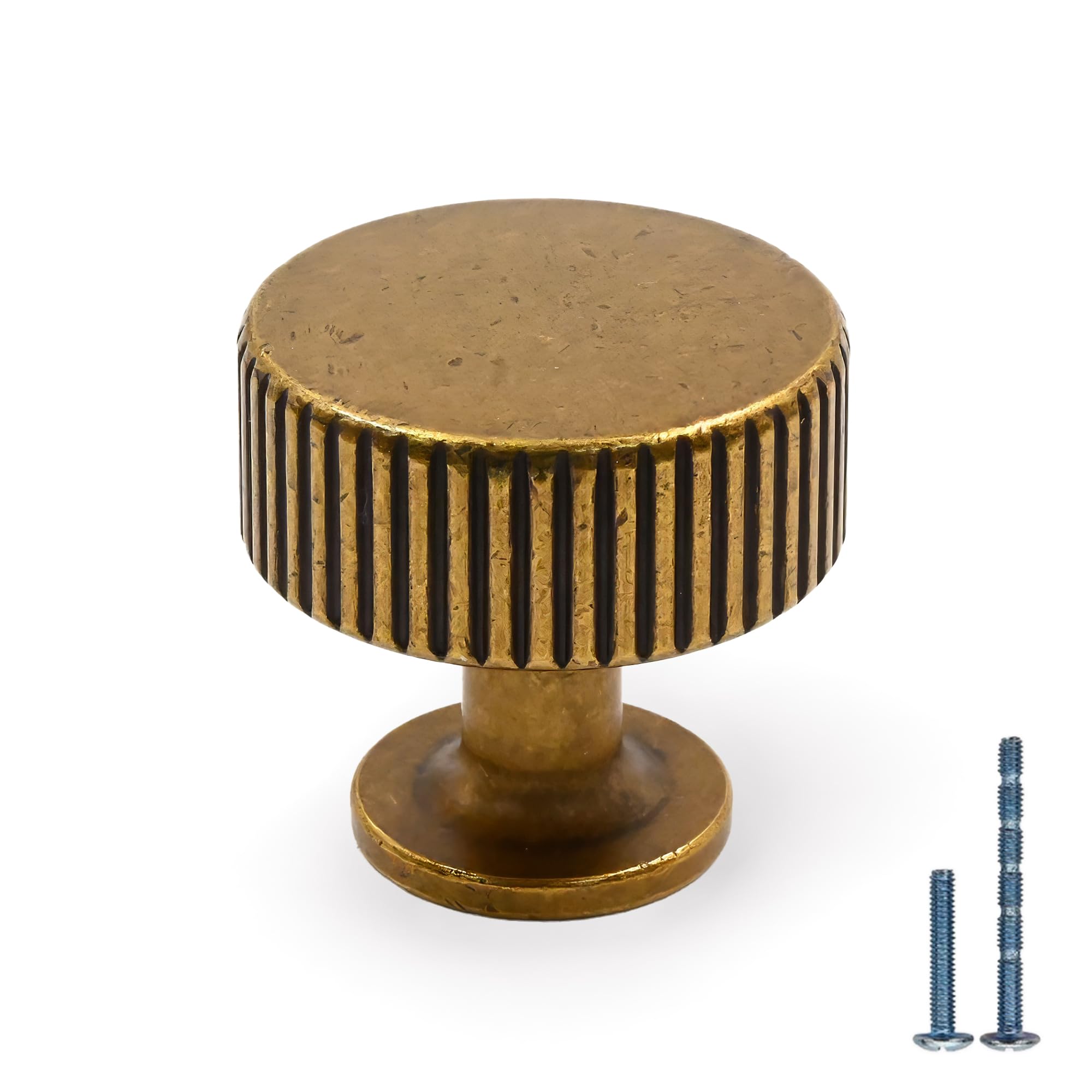 Photo 1 of KNOKLOCK 10 Pack Kitchen Cabinet Knobs Antique Brass Dresser Knobs Vintage Retro Drawer Knobs Kitchen Cabinet Hardware Knobs for Dresser Drawers. 7 KNOBS ONLY!!