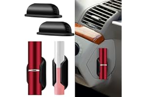 BSRESIN Car Lip Balm Holder, 2 Pcs Silicone Holder for Chapstick No Melt, Car Lipsticks Holder for Women Car Accessories Interior