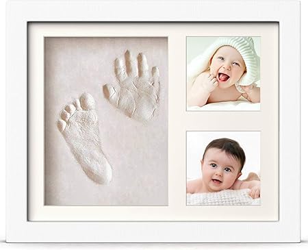 Pewingo Cadre Empreintes Bebe Kit Empreinte Bebe Mains Pour Liste De Naissance Souvenirs Memorable Decorations Murale Ou Pour Table Argile Et Cadre Amazon Fr Bebes Puericulture