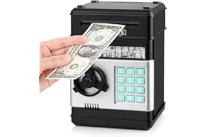 Honeystar Piggy Bank for Kids Toys for Boys Girls ATM Coin Bank Canadian Money Saving 9-12 Years Old Boys Gift Ideas Cool Thi