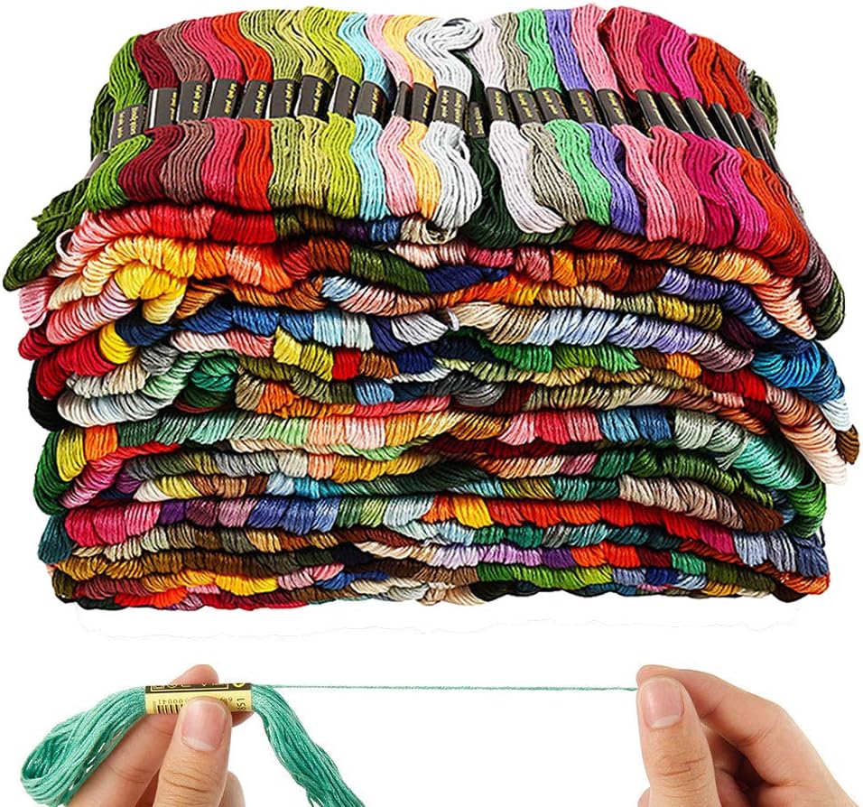 447 Colors Embroidery Threads Rainbow Color Embroidery Floss, Cross Stitch Threads Knitting DIY Crafts Project for Kids Adults Beginners (447 Colors)