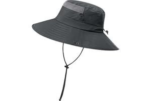 KIRAAT Mens Sun Hat,UPF 50+ Boonie Fishing Hat with UV Protection for Hiking & Safari
