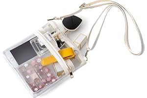 Lackycc Clear Bag for Stadium Events Women's Purse Handbags Small Purse shoulder bag Crossbody Bag