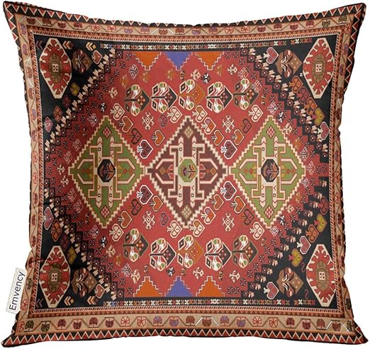 Amazon Com Golee Throw Pillow Cover Abstract Persian Carpet