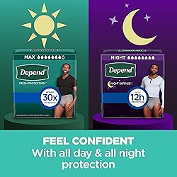 Depend Fresh Protection Adult Diapers, Incontinence