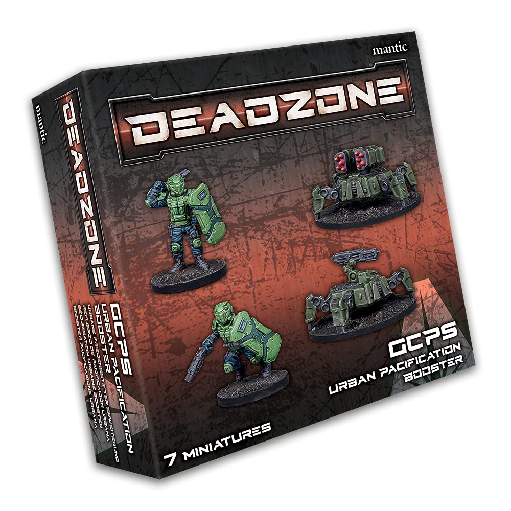 Mantic Games Deadzone GCPS Urban Pacification Booster, Unpainted, MGDZG104