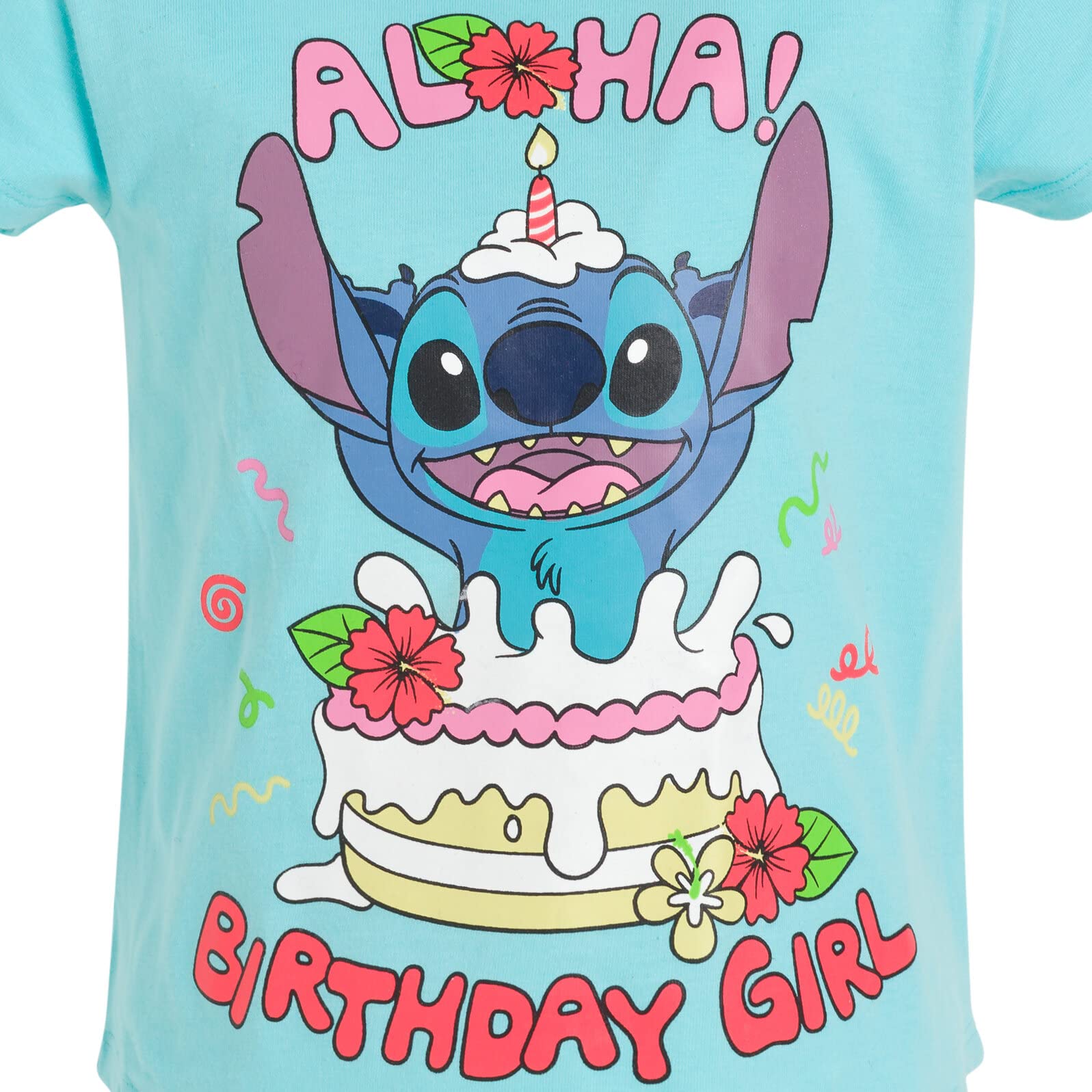Disney Junior Birthday Girls T-Shirt Toddler to Big Kid Sizes (2T - 14-16)