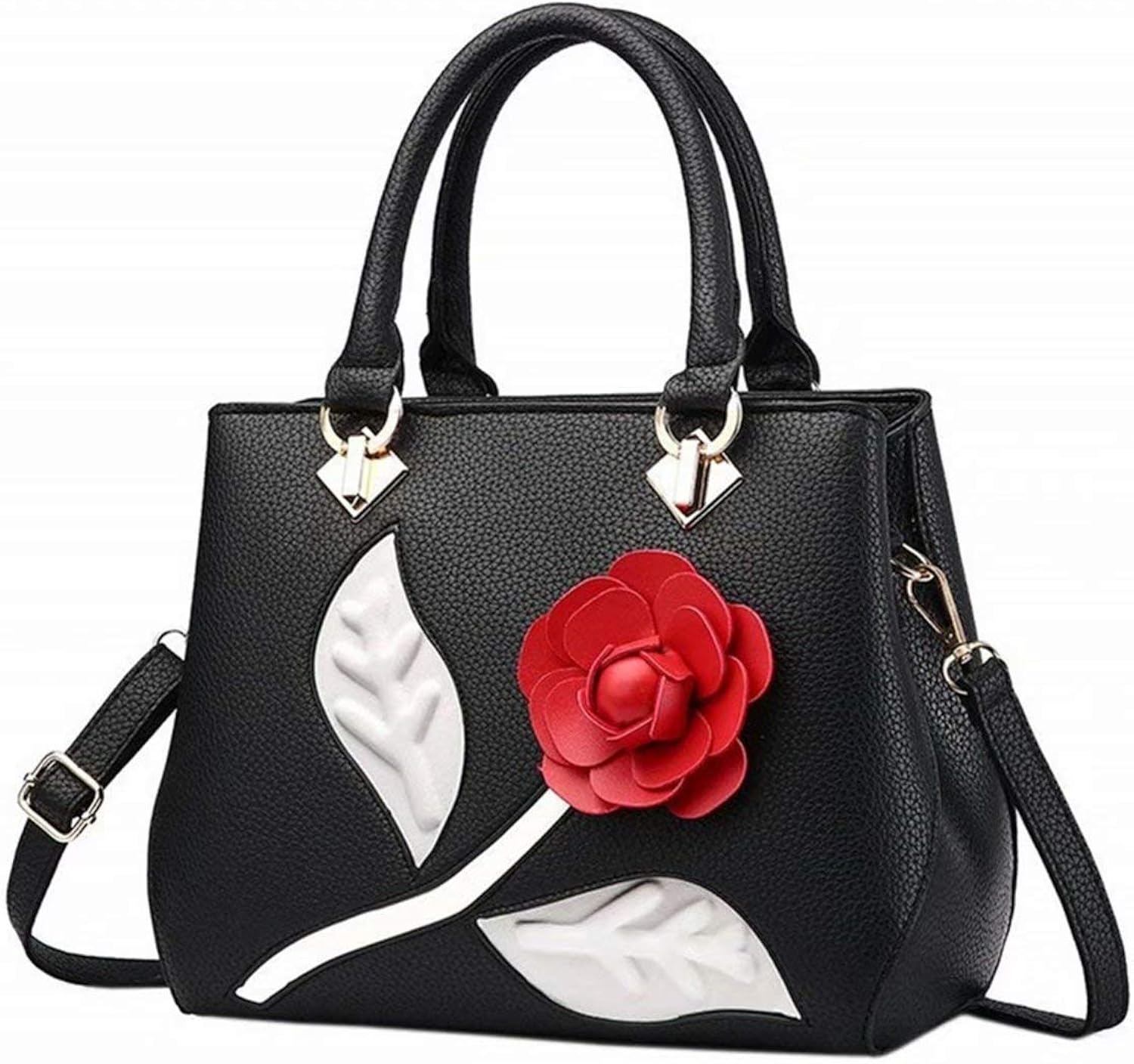 Roses Women Handbags Fashion Handbags for Women PU Leather Shoulder